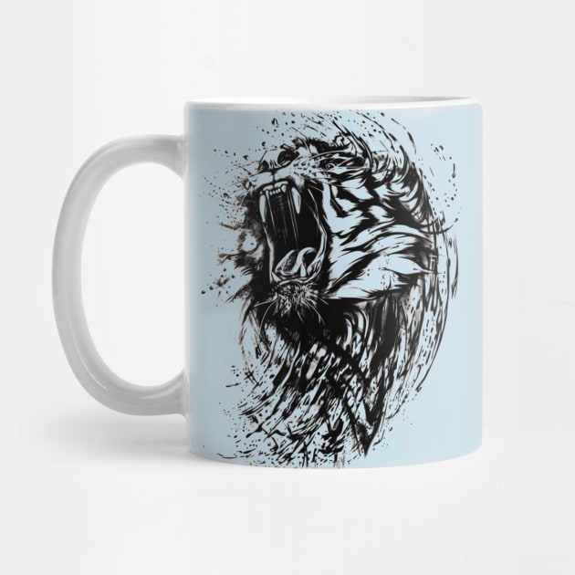 Abstract Wild Cat Tiger Design by mpdesign